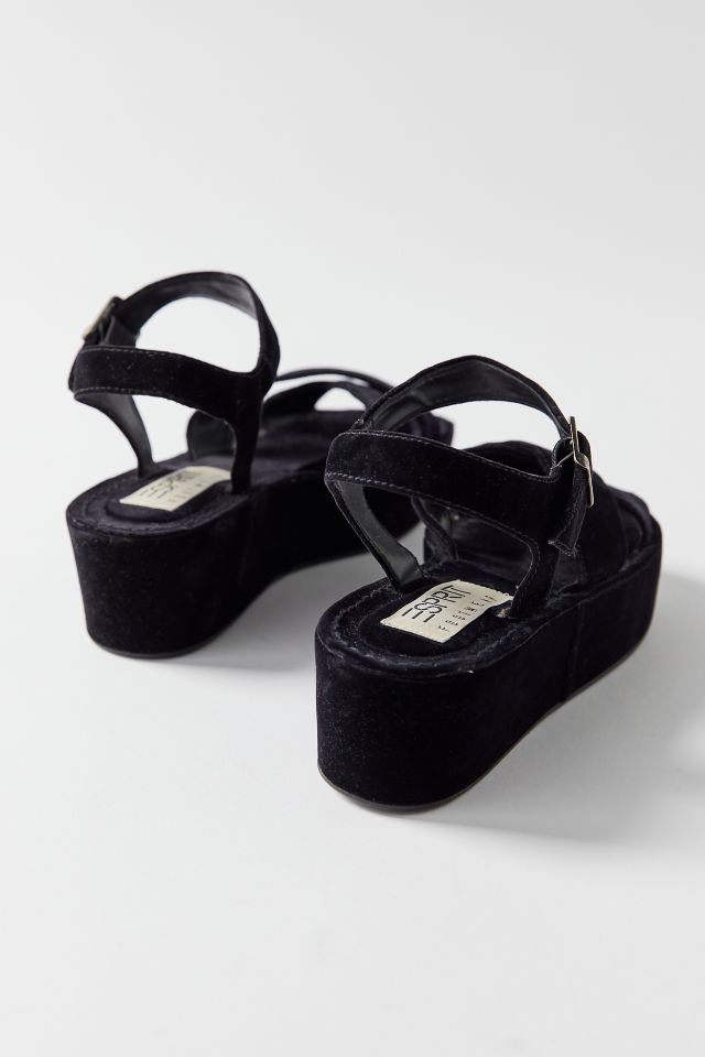Sandales vintage en velours à talons compensés ESPIRIT #2