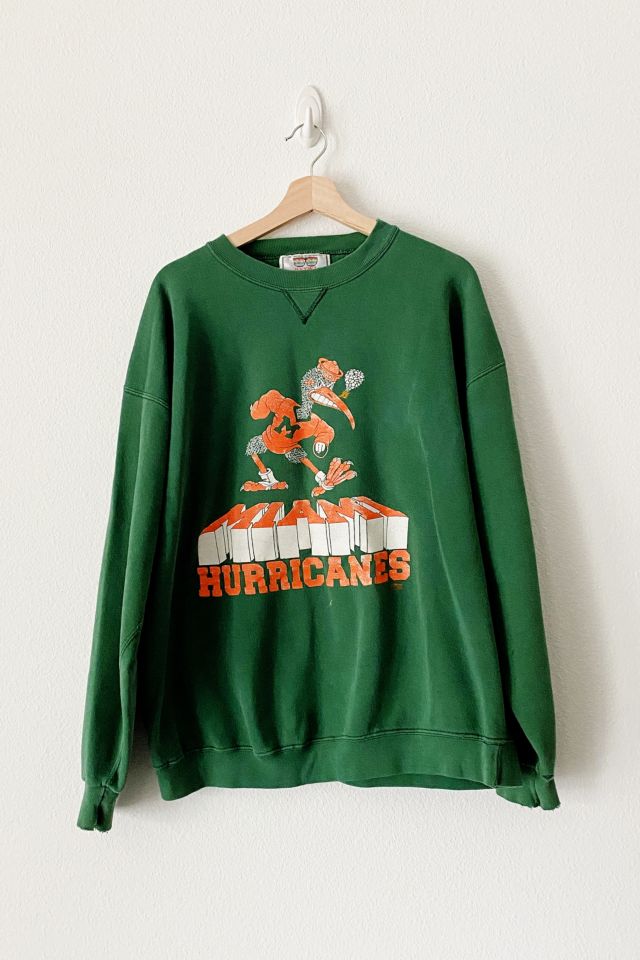 Miami Football Crewneck Sweatshirt Vintage Miami Football 