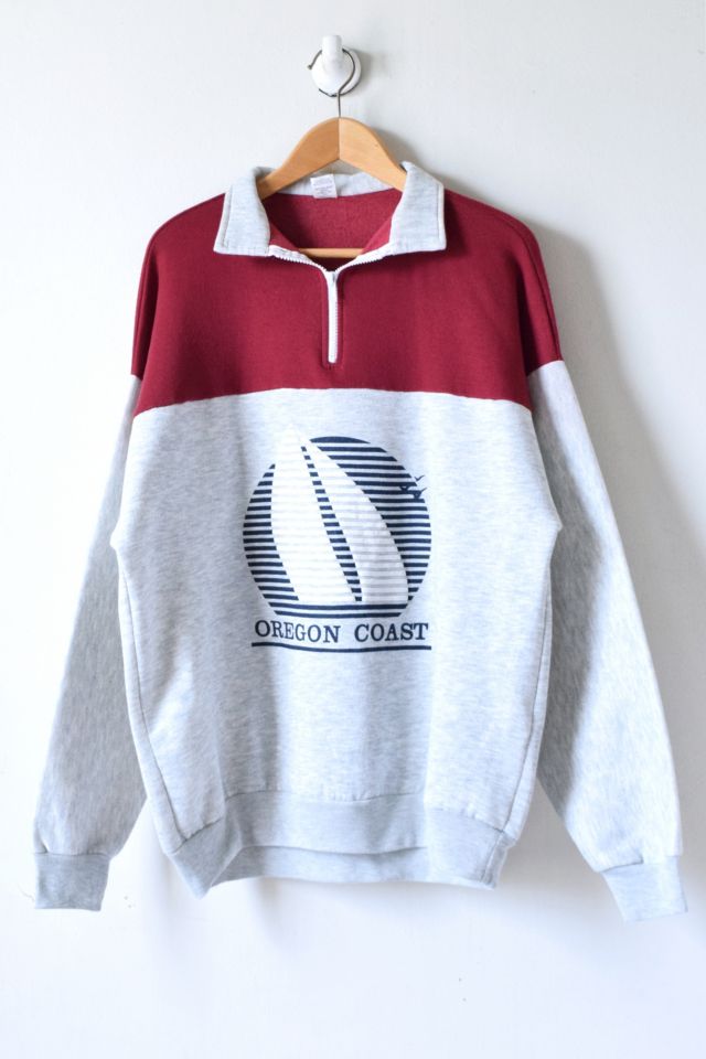 Vintage quarter sale zip sweatshirt