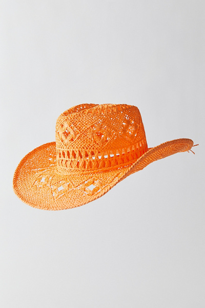 Urban Outfitters Jessie Straw Cowboy Hat In Black ModeSens