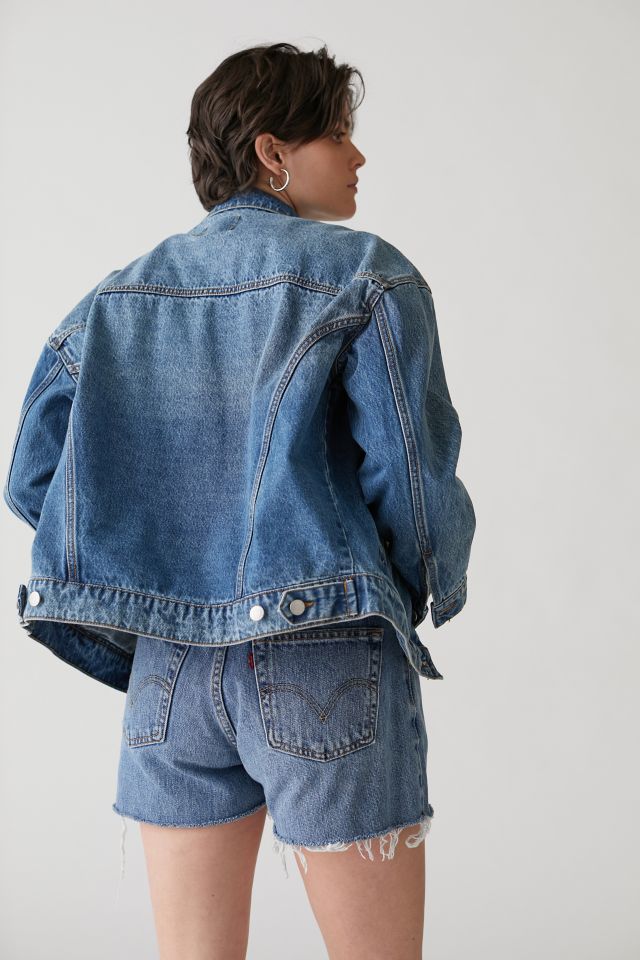 BDG Carly Denim Boyfriend Trucker Jacket #3