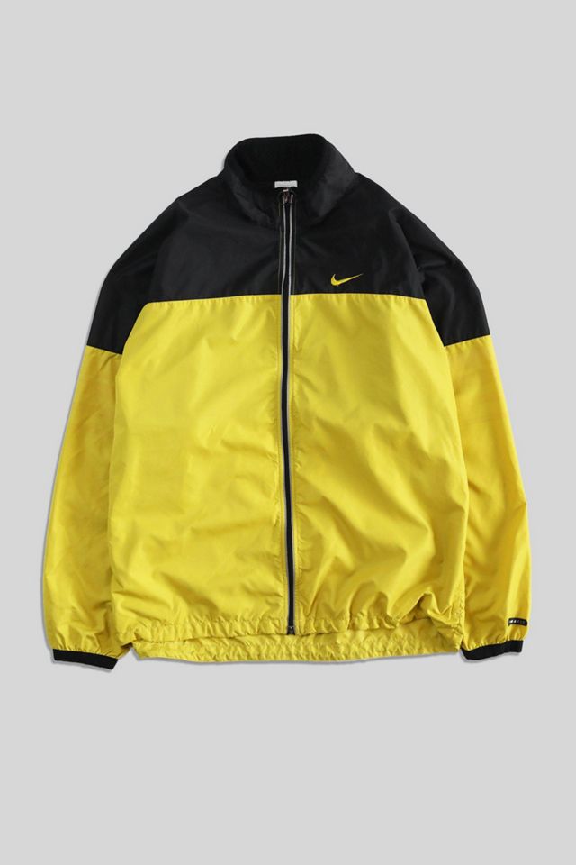 Vintage Nike Bright Yellow Halved Windbreaker Jacket | Urban Outfitters