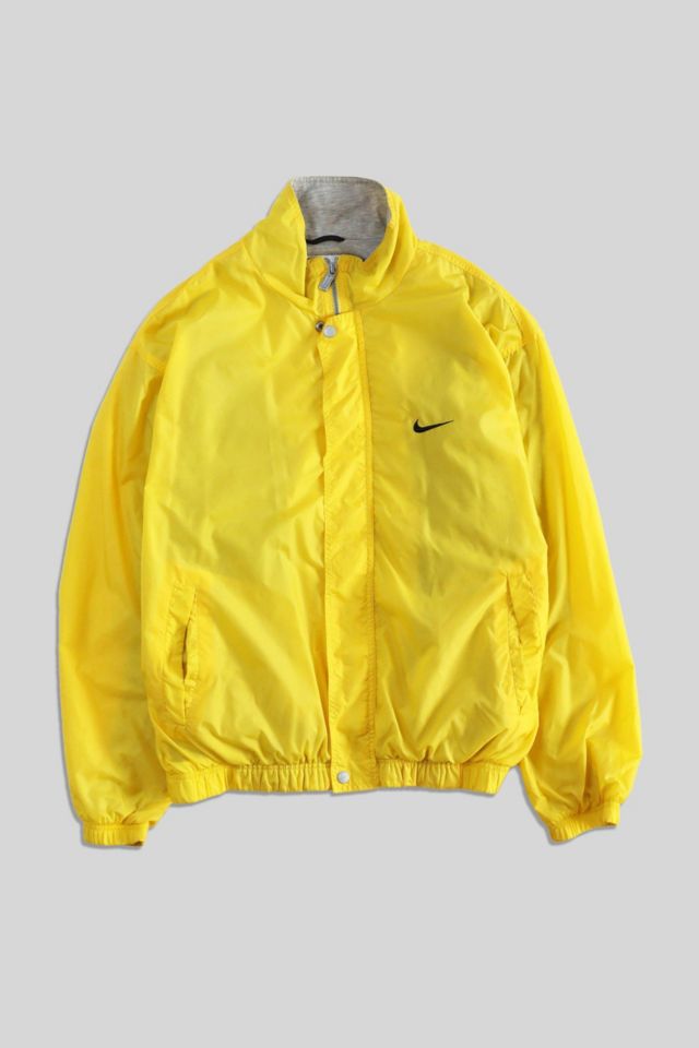 absceso Monica pala Vintage Nike Yellow With Grey Windbreaker Jacket | Urban Outfitters