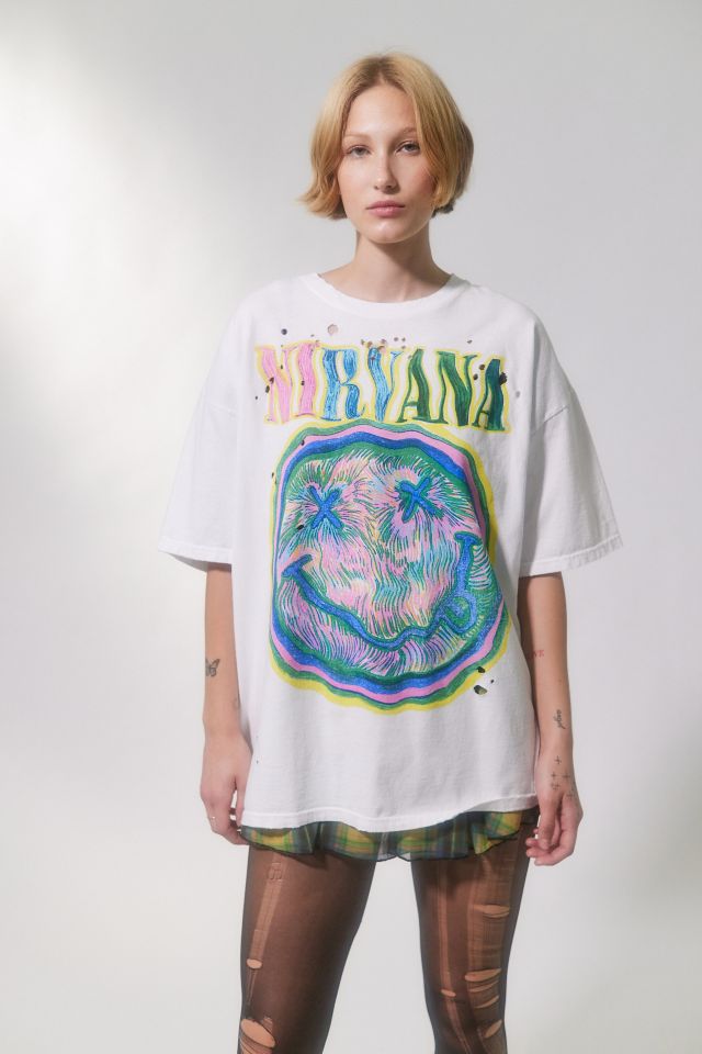 Nirvana Distressed T-Shirt | Urban Outfitters