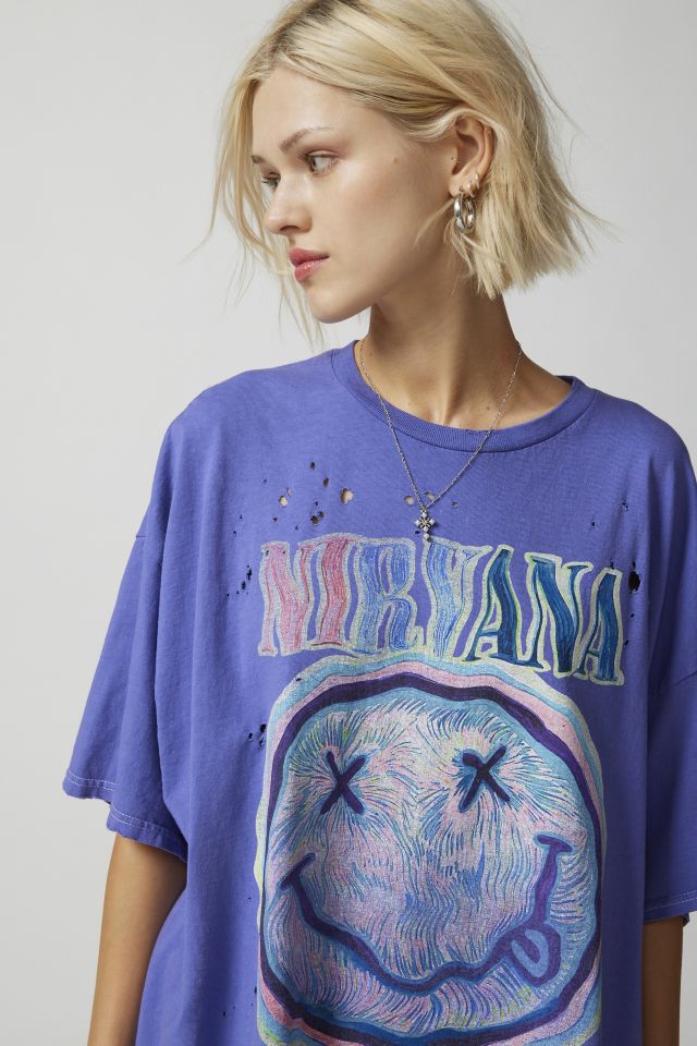 Nirvana Distressed T-Shirt Dress