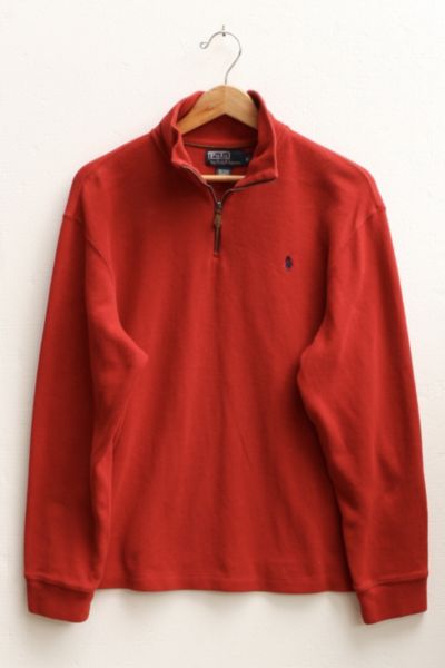 Vintage Polo Ralph Lauren Quarter Zip Pullover Sweatshirt Urban Outfitters