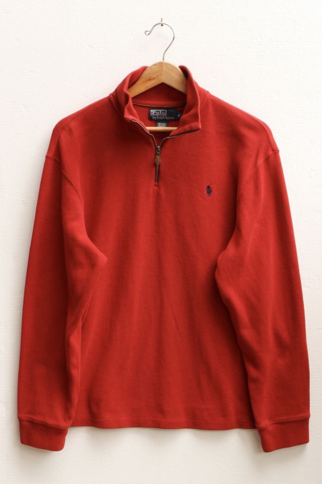 Vintage Polo Ralph Lauren Quarter Zip Pullover Sweatshirt | Urban Outfitters