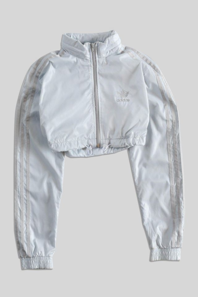 Adidas cropped sale windbreaker jacket