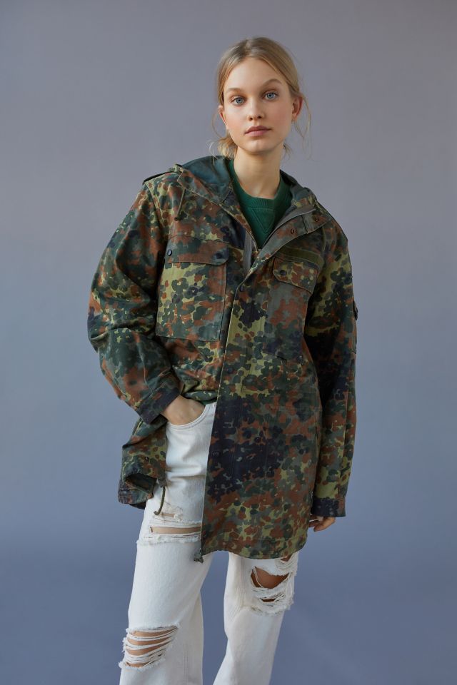 Veste longue à capuchon camouflage Urban Renewal Vintage #2