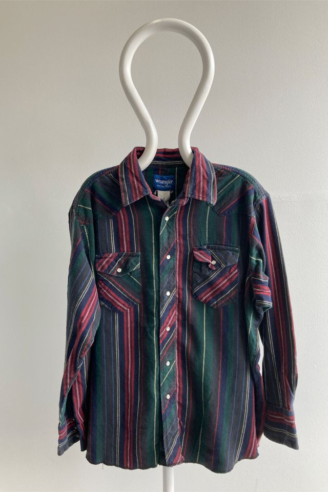 Vintage 90s Wrangler Cowboy Western Snap Shirt | Urban Outfitters