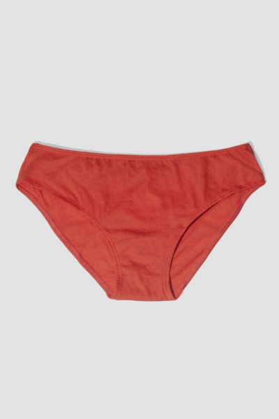 Oddobody Organic Cotton Brief In Clay, Women's At Urban Outfitters