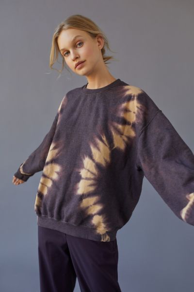 Urban Renewal Remade Chocolate Vanilla Swirl Tie Dye Sweatshirt