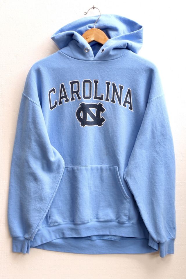 Vintage Champion UNC Carolina Hooded Fleece Pullover Urban Outfitters