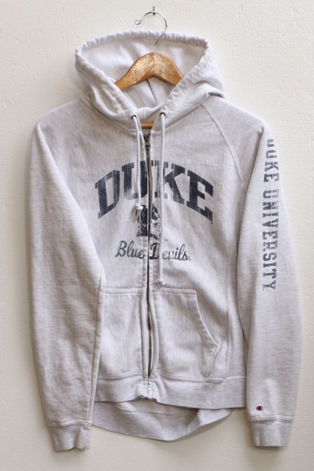 Vintage Champion Duke University Hooded Zip Sweatshirt Urban Outfitters