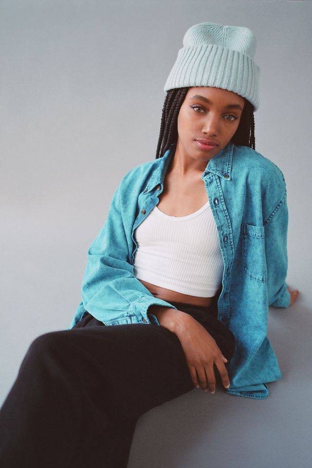 Chemise en Chambray Délavé à l'Acide et Reteint Urban Renewal #3