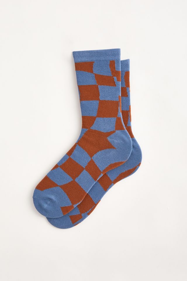 Check Pattern Crew Sock | Urban Outfitters
