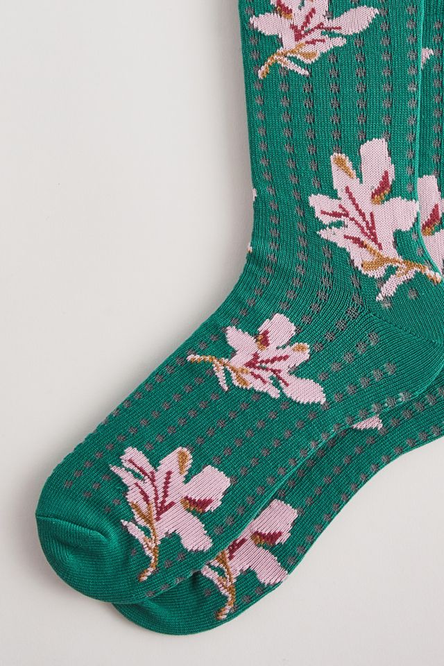 Floral Pattern Crew Sock | Urban Outfitters