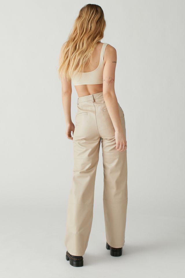 Deadwood Flynn Recycled Leather Flare Pant #1