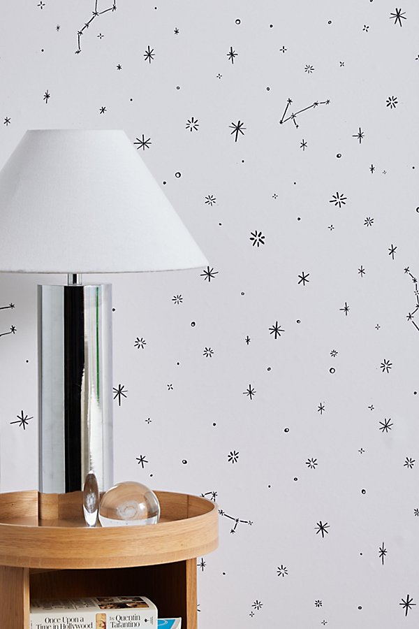 Urban Outfitters Hand Drawn Stars Removable Wallpaper In Cream At  In White