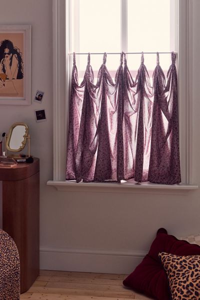 Printed Café Curtain - Set Of 2