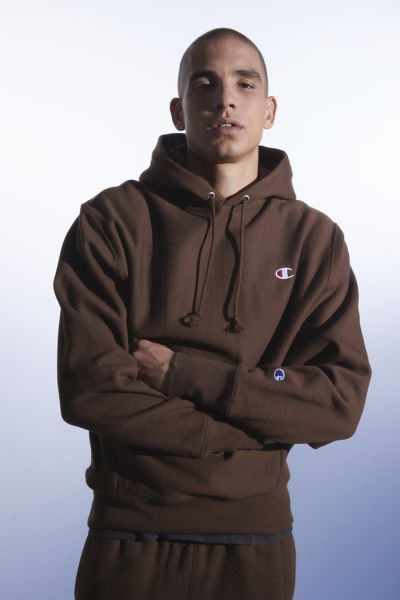 Champion uo exclusive hood logo hoodie sweatshirt hot sale