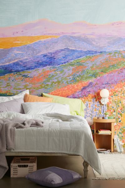 Urban Outfitters Superbloom Mural Removable Wallpaper In Floral At