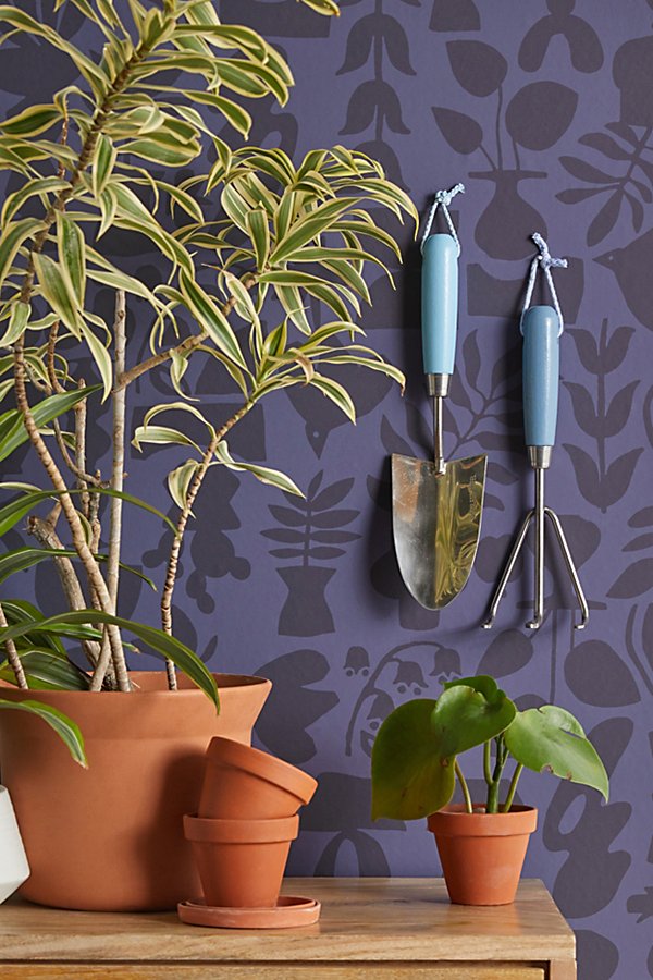 Urban Outfitters Mod Geo Removable Wallpaper In Navy At