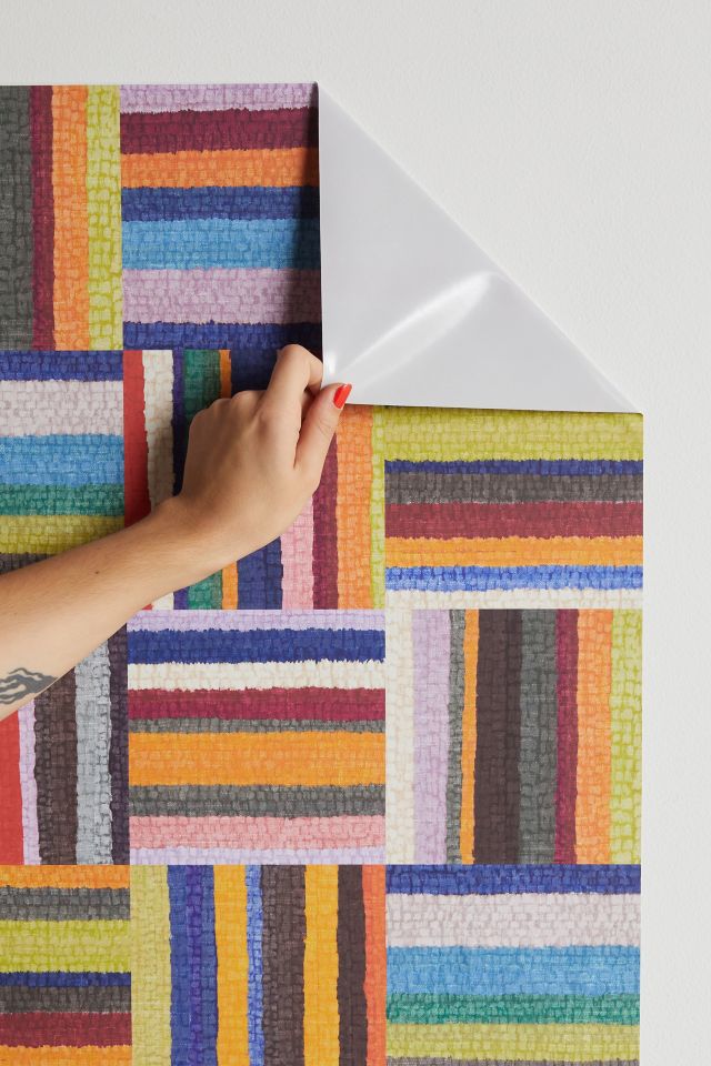Cleo Stripe Removable Wallpaper #2