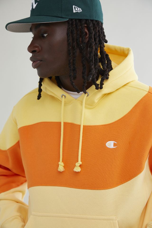 Champion uo exclusive colorblock hoodie sweatshir hot sale