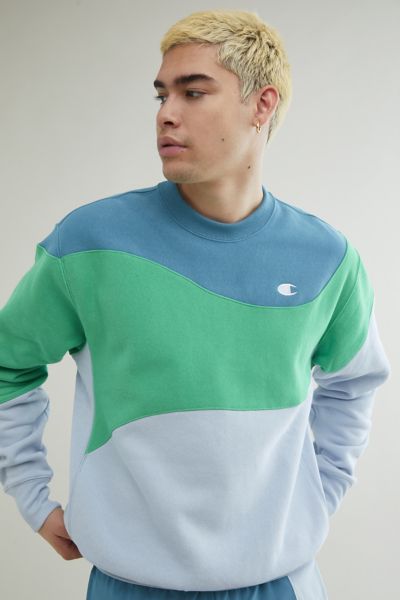 Champion colorblock crewneck new arrivals