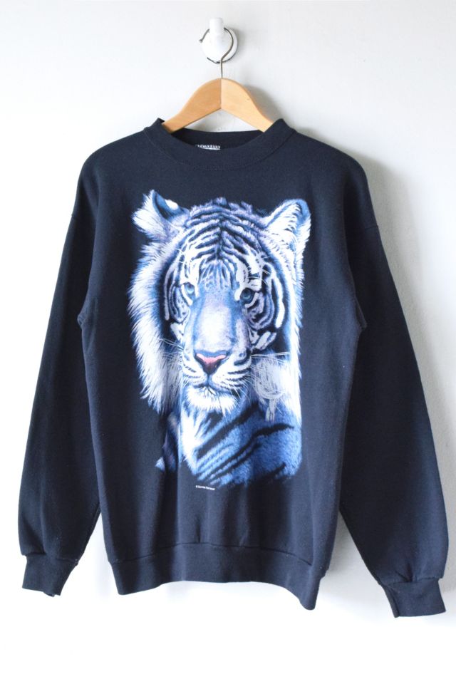 Vintage 90s White Tiger Sweatshirt Urban Outfitters