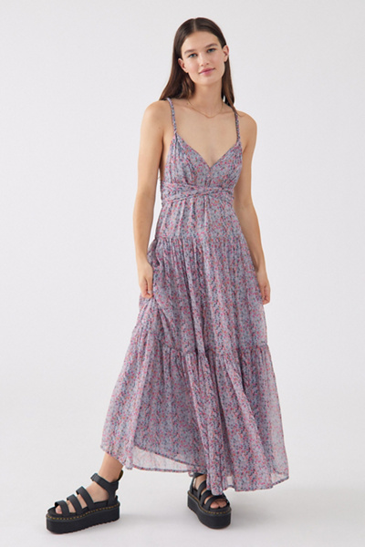 ASTR The Label Eartha Floral Maxi Dress | Urban Outfitters