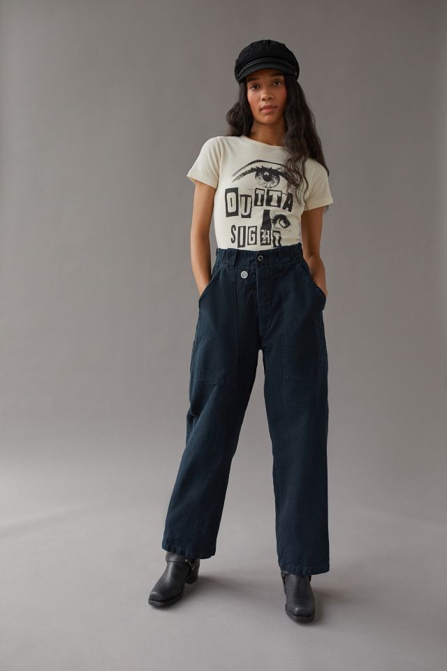 Urban Renewal Vintage Overdyed Button Detail Pant