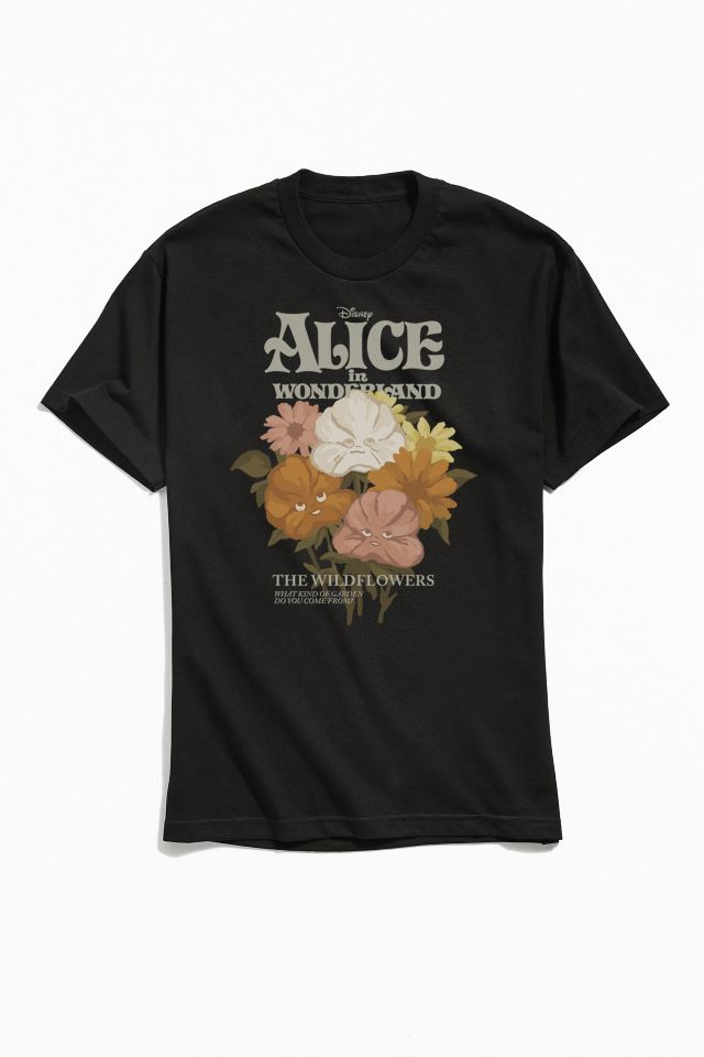 Alice In Wonderland Wildflower Tee | Urban Outfitters