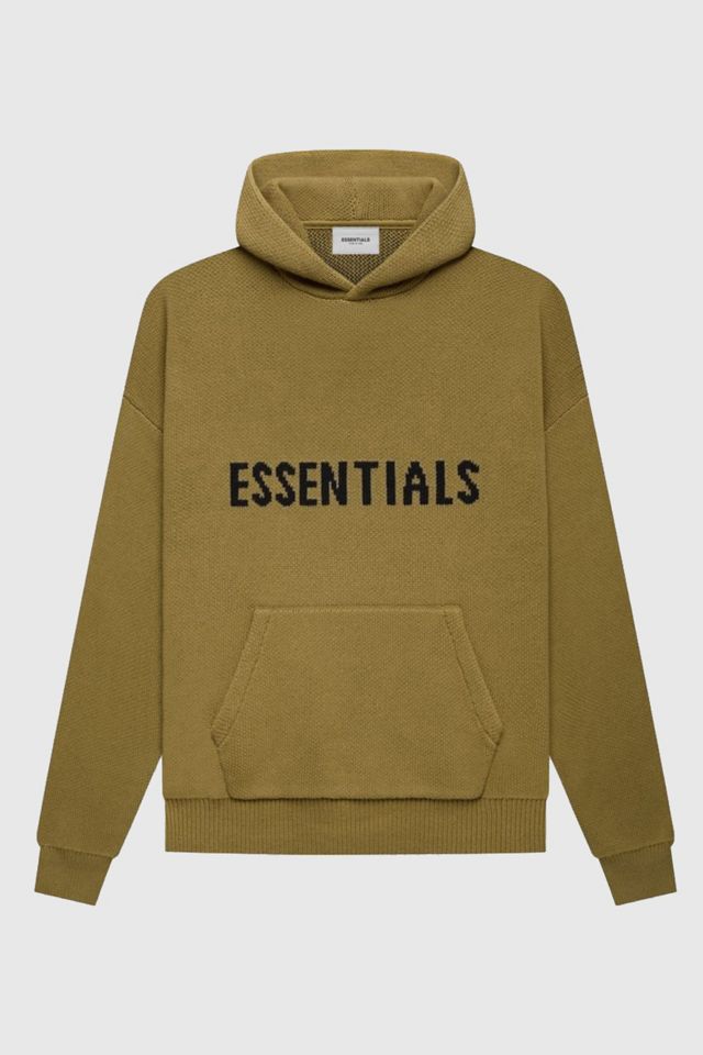 ESSENTIALS knit popular hoodie