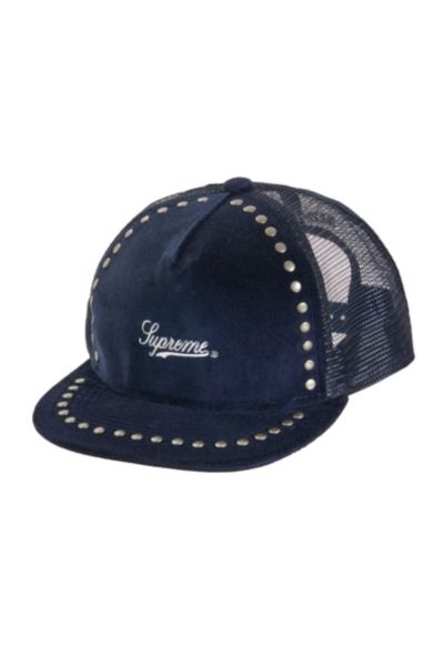 Supreme Studded Velvet Mesh Back 5-Panel | Urban Outfitters