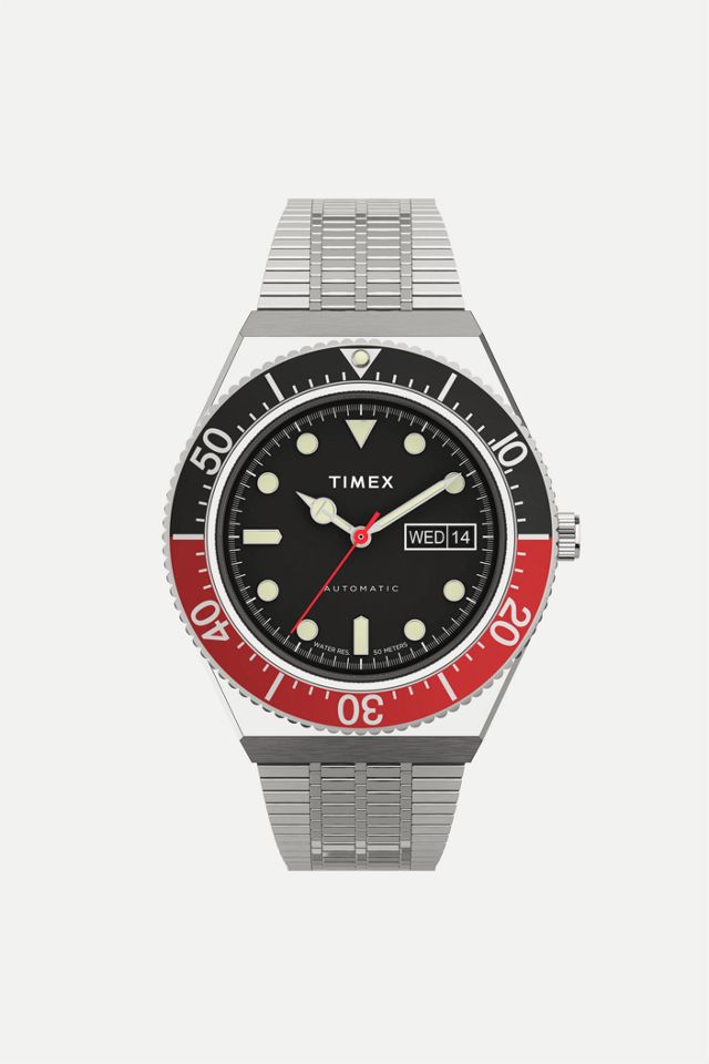 Timex M79 Automatic 40mm Stainless Steel Bracelet Watch Urban Outfitters