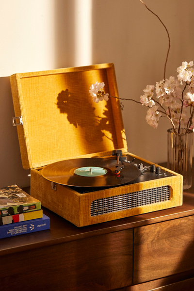 Crosley Voyager Velvet Cord Bluetooth Record Player | Urban Outfitters