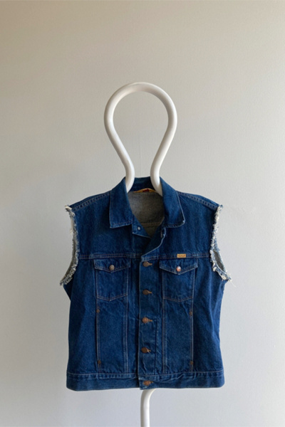 Vintage 80s Rustler Cut Sleeve Denim Vest | Urban Outfitters