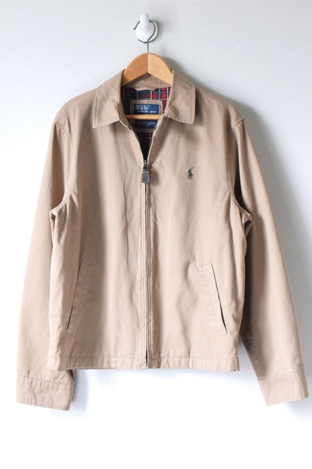Vintage 90s Ralph Lauren Polo Tan Twill Jacket | Urban Outfitters