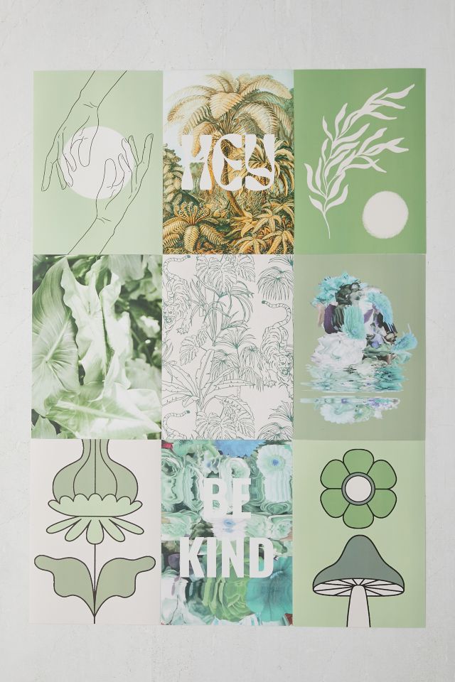 cai & jo Pastel Green Collage Kit #1
