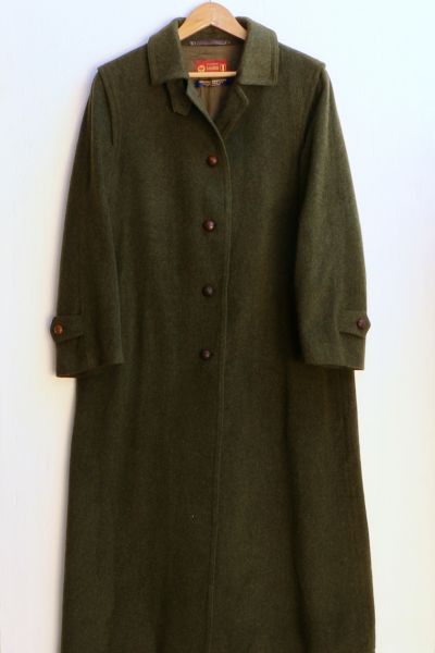 Vintage Loden of Salzburg All Wool Trench Coat Made in Austria