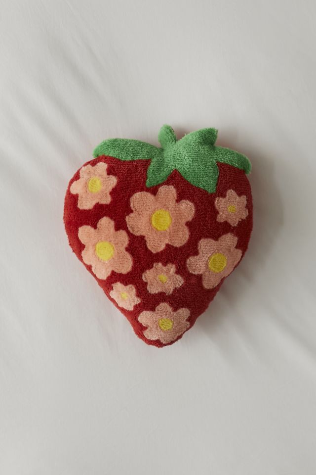 Shaped Strawberry Throw Pillow #1
