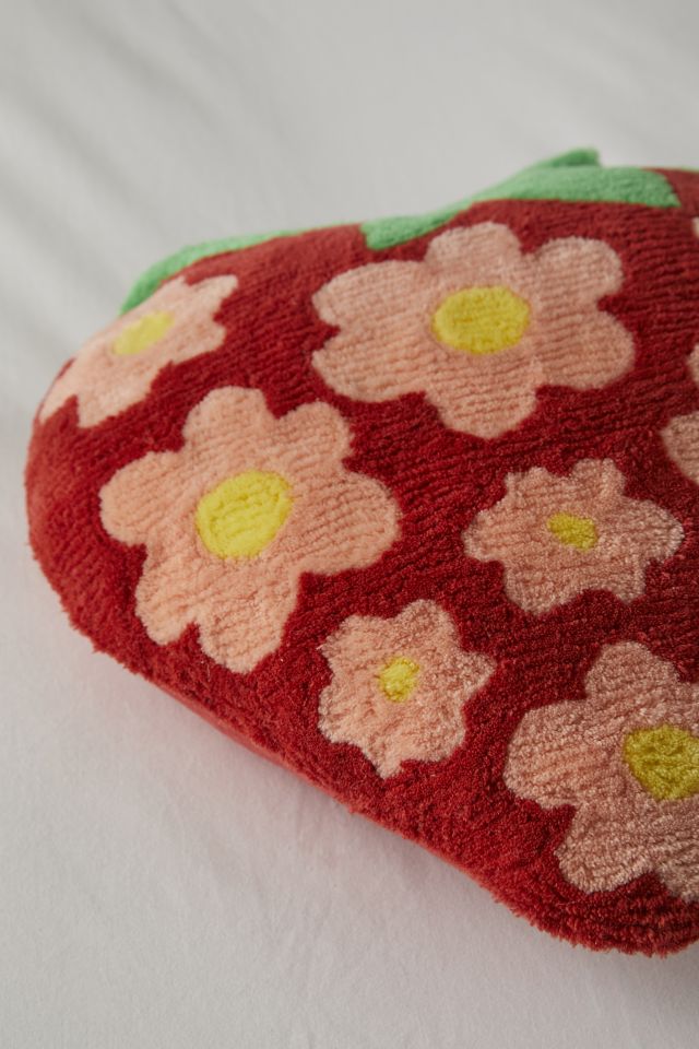 Shaped Strawberry Throw Pillow #2