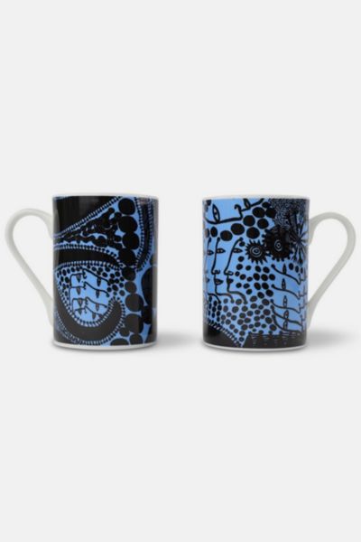 Third Drawer Down Late-night Chat Is Filled With Dreams Mug Set X Yayoi Kusama In Multi