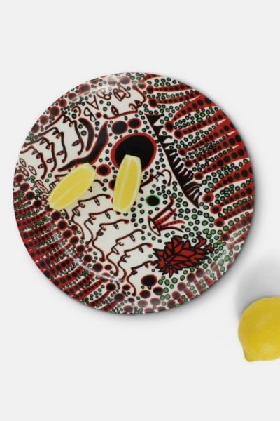 Third Drawer Down Women Wait For Love, But Men Always Walk Away Ceramic Plate X Yayoi Kusama At Urban Outfitters