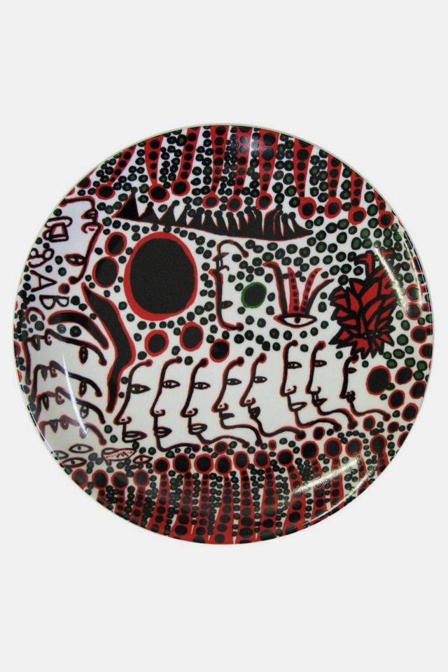 Third Drawer Down Women Wait For Love, But Men Always Walk Away Ceramic Plate x Yayoi Kusama #1
