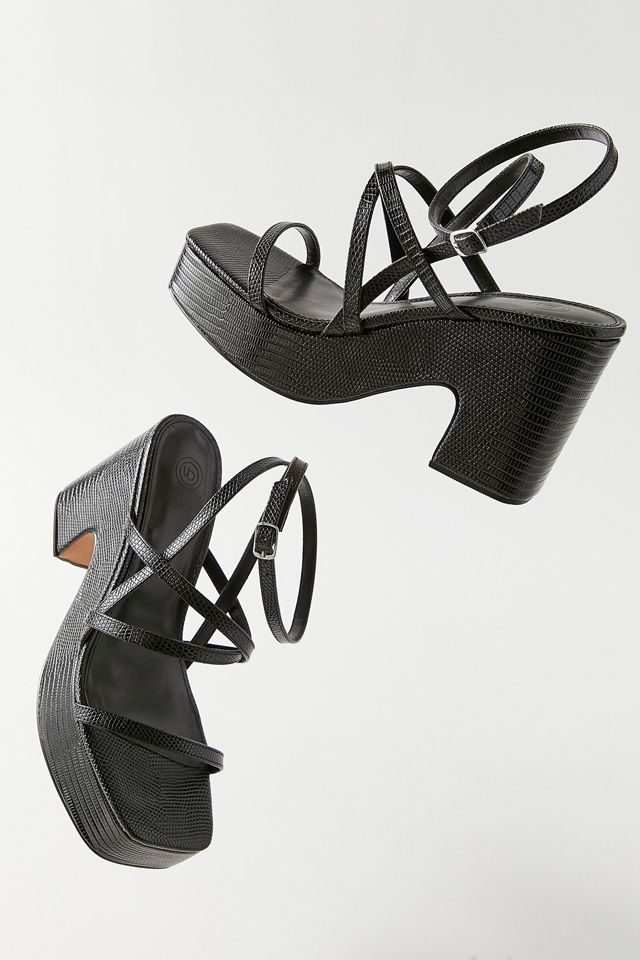 UO Lenox Strappy Platform Heel | Urban Outfitters Canada