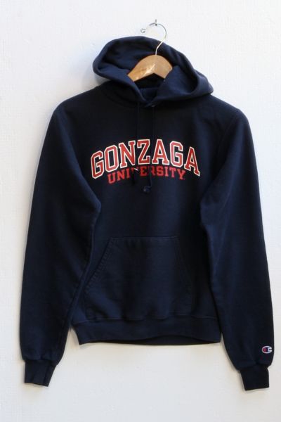 Vintage Champion Gonzaga University Hooded Pullover Sweatshirt Urban Outfitters