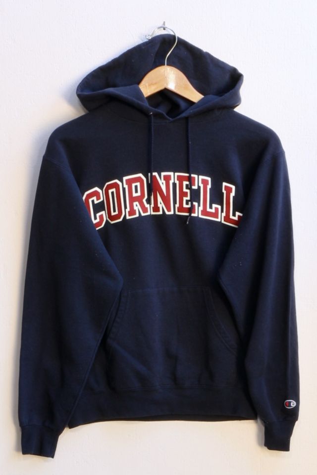 Vintage Champion Cornell University Applique Hooded Pullover Sweatshirt Urban Outfitters